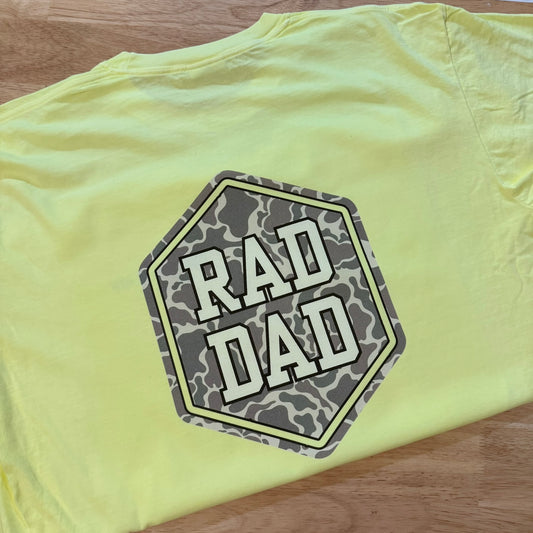 Rad Dad Camo Graphic Tee – Comfort Colors Father’s Day Shirt