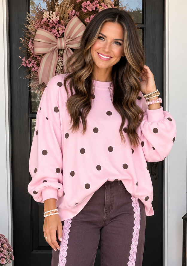Polka Dot Pullover