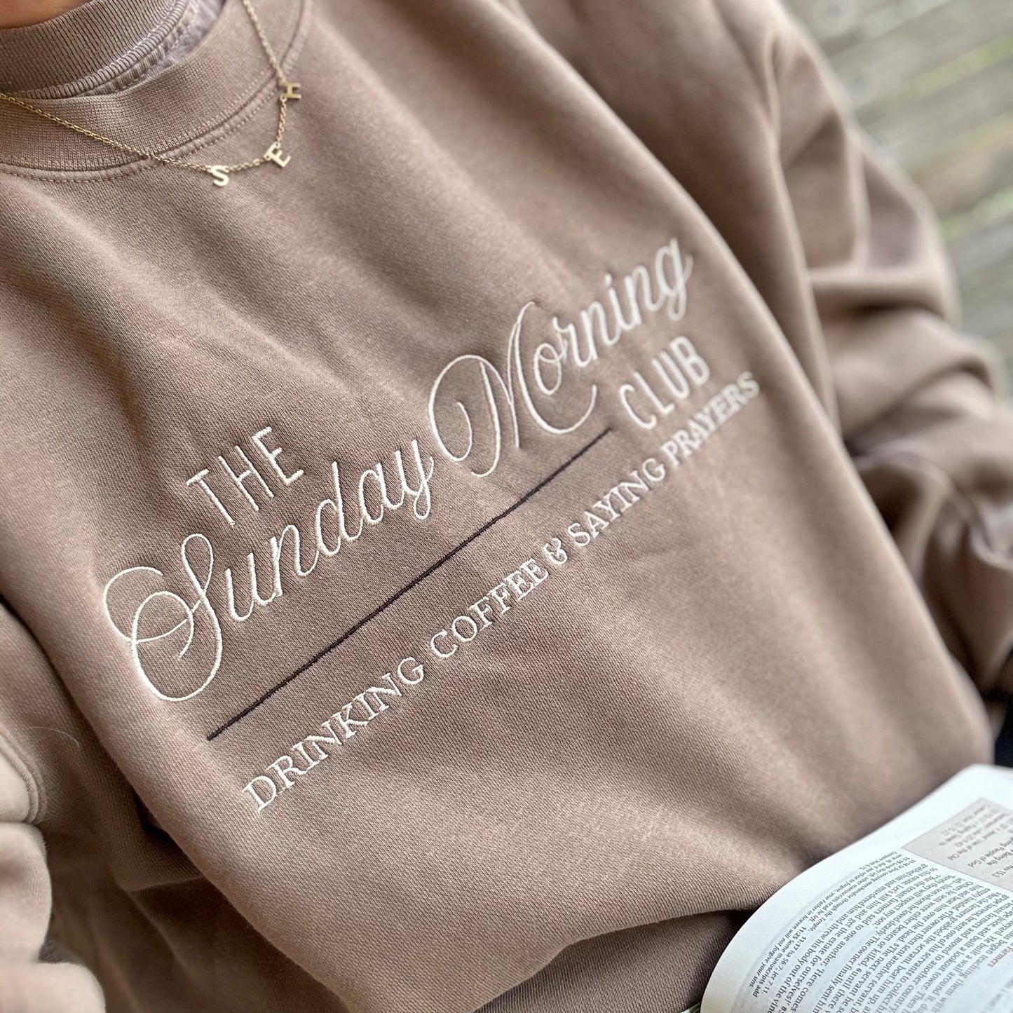 The Sunday Morning Club – Faith & Coffee Embroidered Apparel