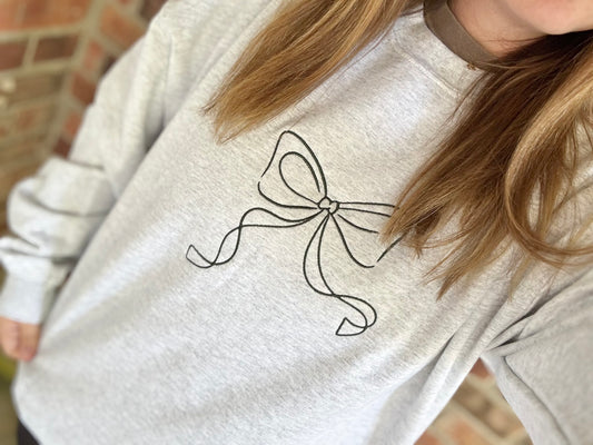 Bow Outline Sweatshirt