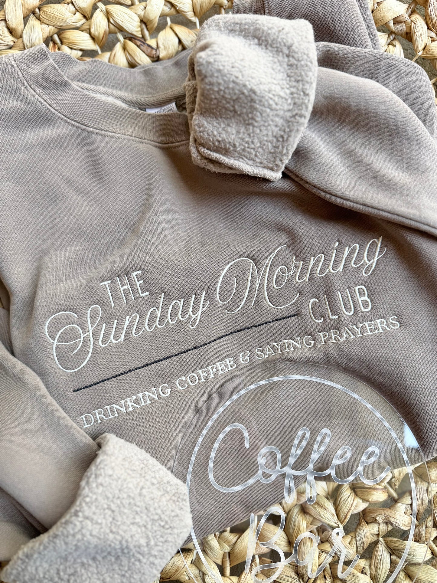 The Sunday Morning Club – Faith & Coffee Embroidered Apparel