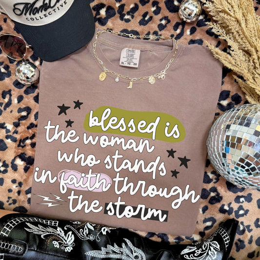 “Blessed Woman of Faith” Tee | Christian Inspirational Graphic T-Shirt