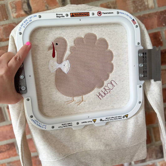 Boys Boho Turkey Sweatshirt – Personalized Thanksgiving Pullover