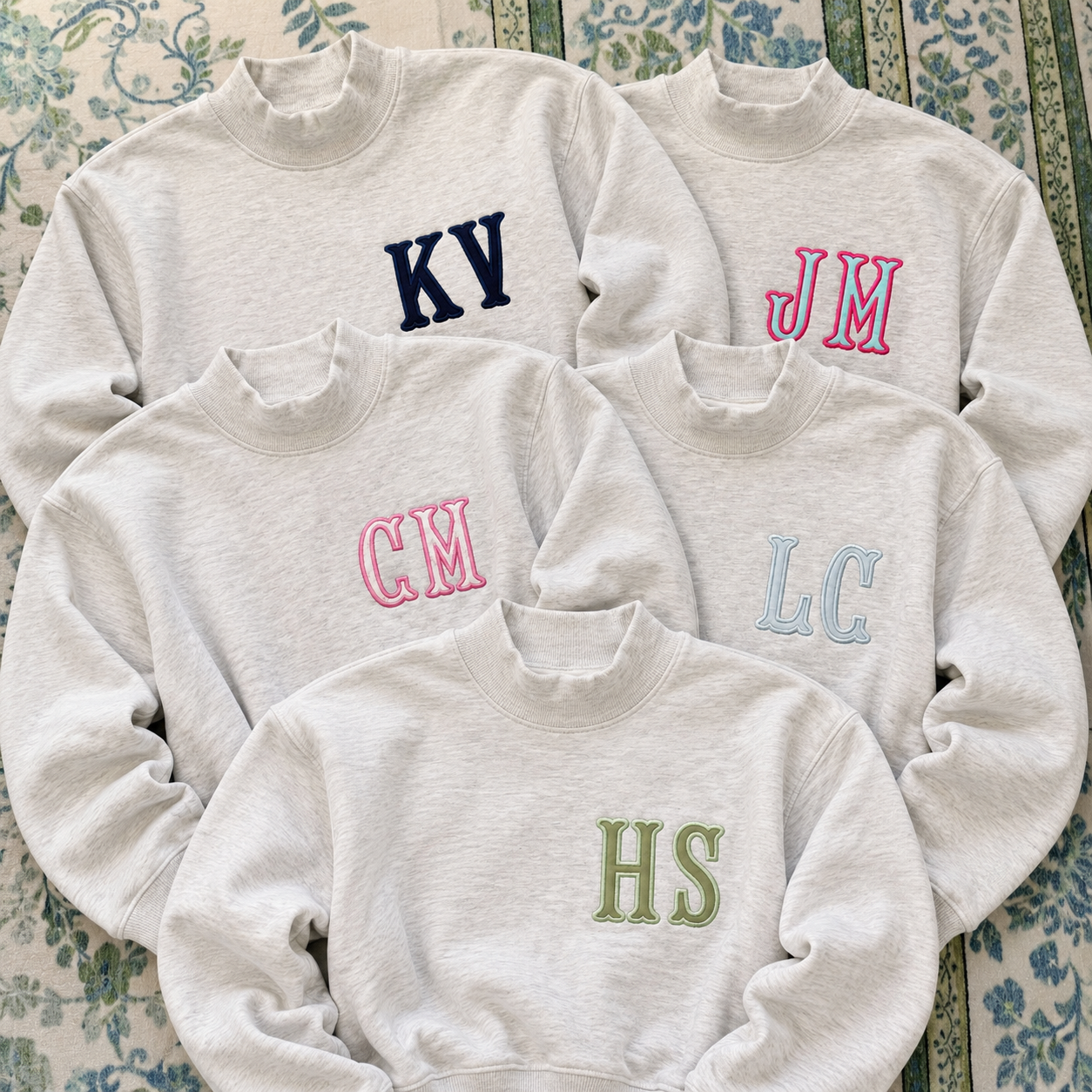 Fishtail Monogram Mockneck KIDS