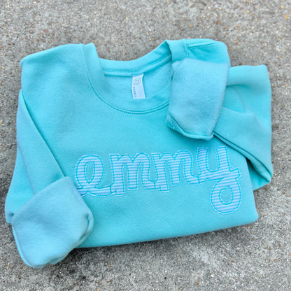 Seersucker Personalized Sweatshirt