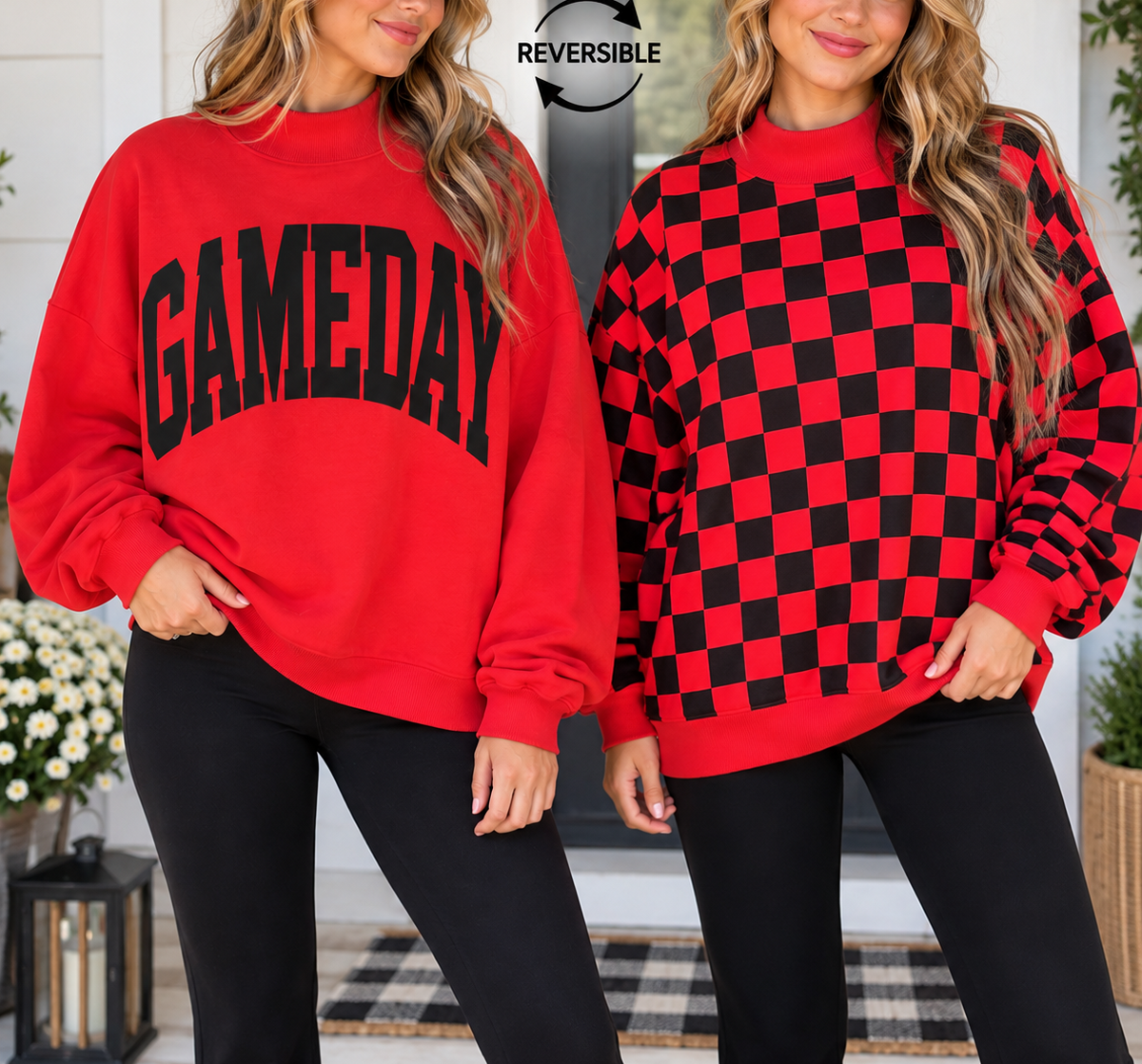 Checkered Reversible Gameday Sweatshirt