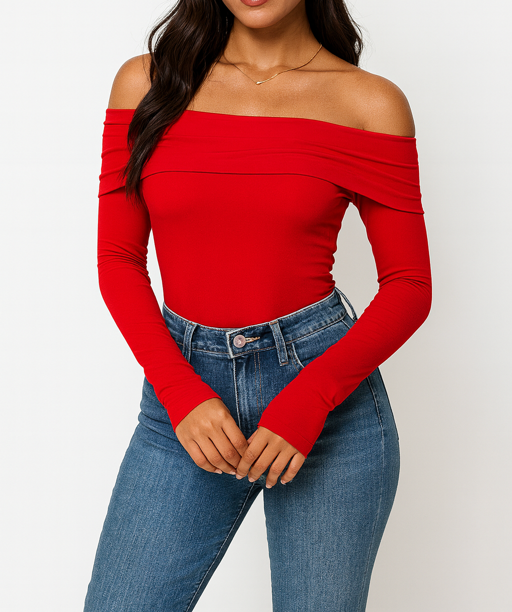 Foldover Off Shoulder Top
