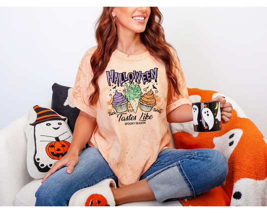 Spooky Season Halloween Treats Shirt – Comfort Colors Fall Tee