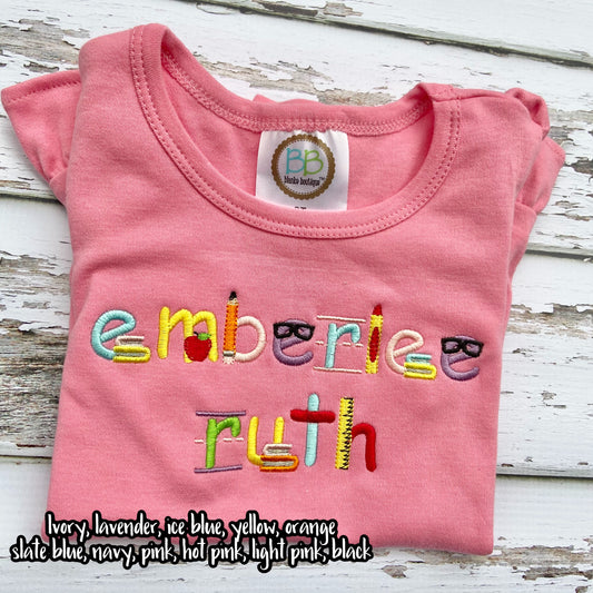 School Monogram Shirt