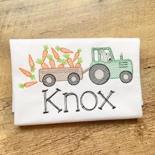 Tractor Bunny Sketch Shirt
