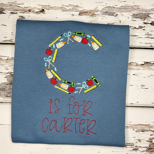 School Alphabet Shirt